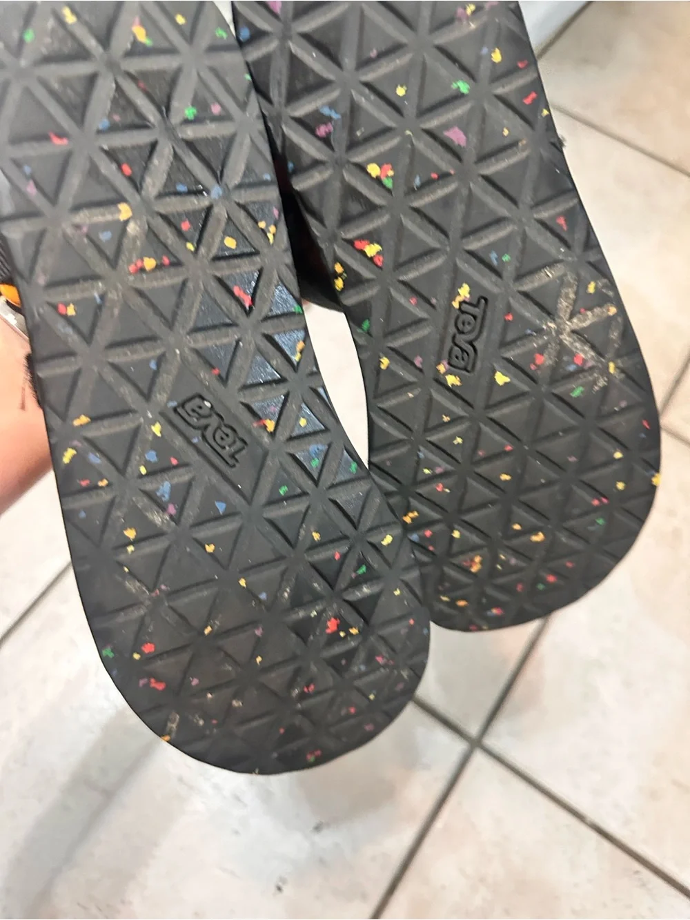 Teva Women's Black Rainbow Strap Sandal Teva Midform Universal Pride 10 - Picture 13 of 16